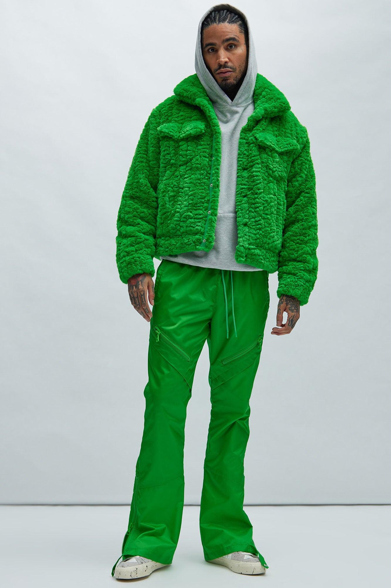 Francis Fur Jacket - Green Product Image