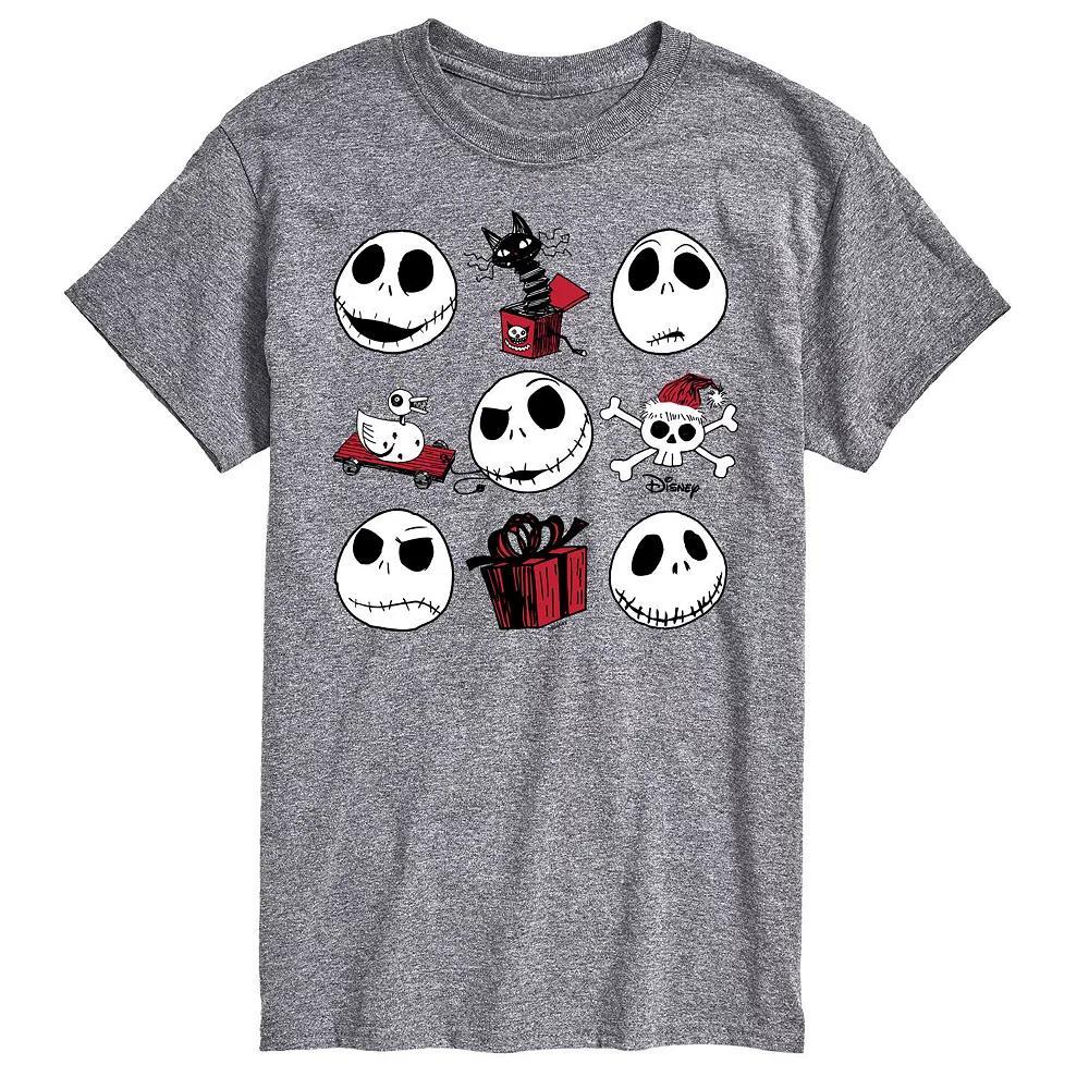 Disneys The Nightmare Before Christmas Jack Mens Grid Graphic Tee Product Image
