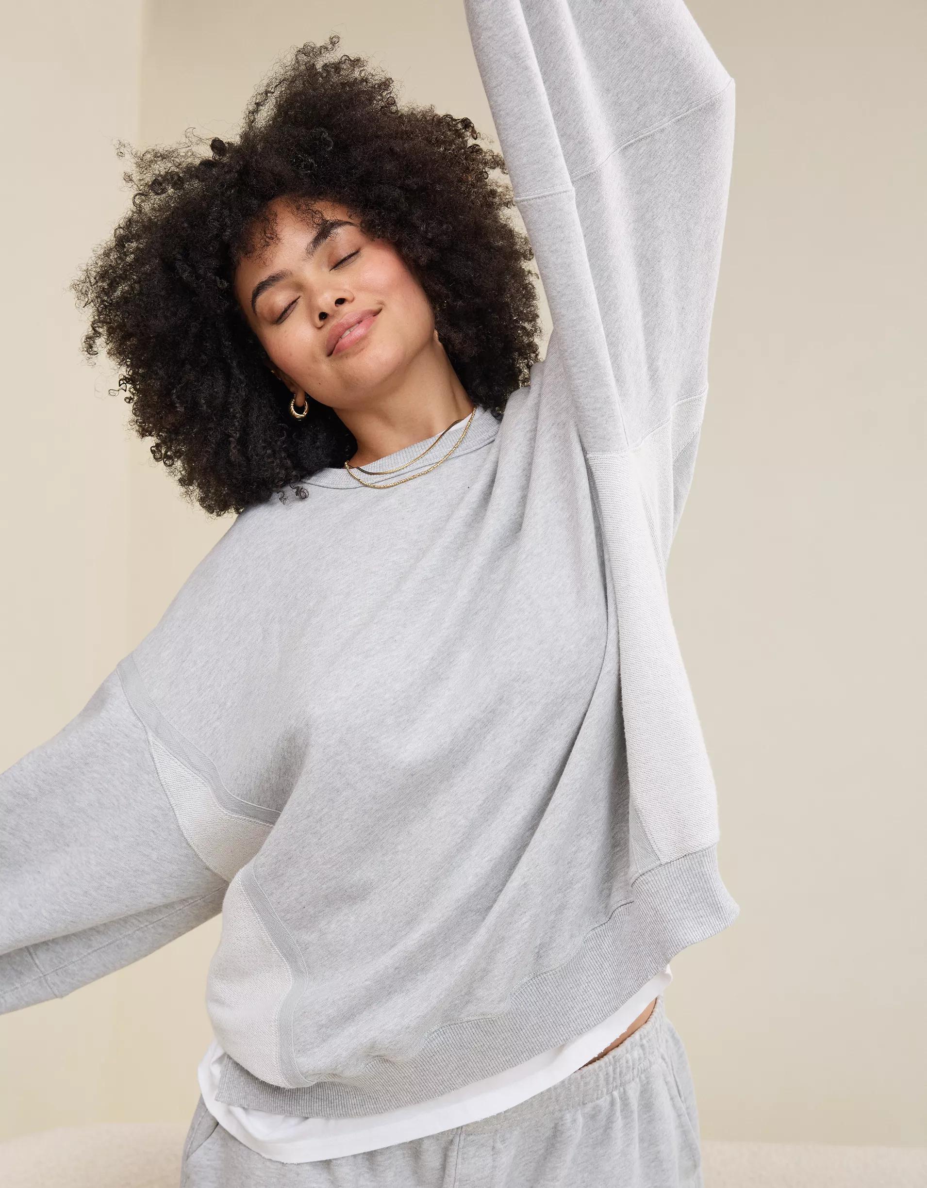 Aerie Keep It Light Crew Sweatshirt Product Image