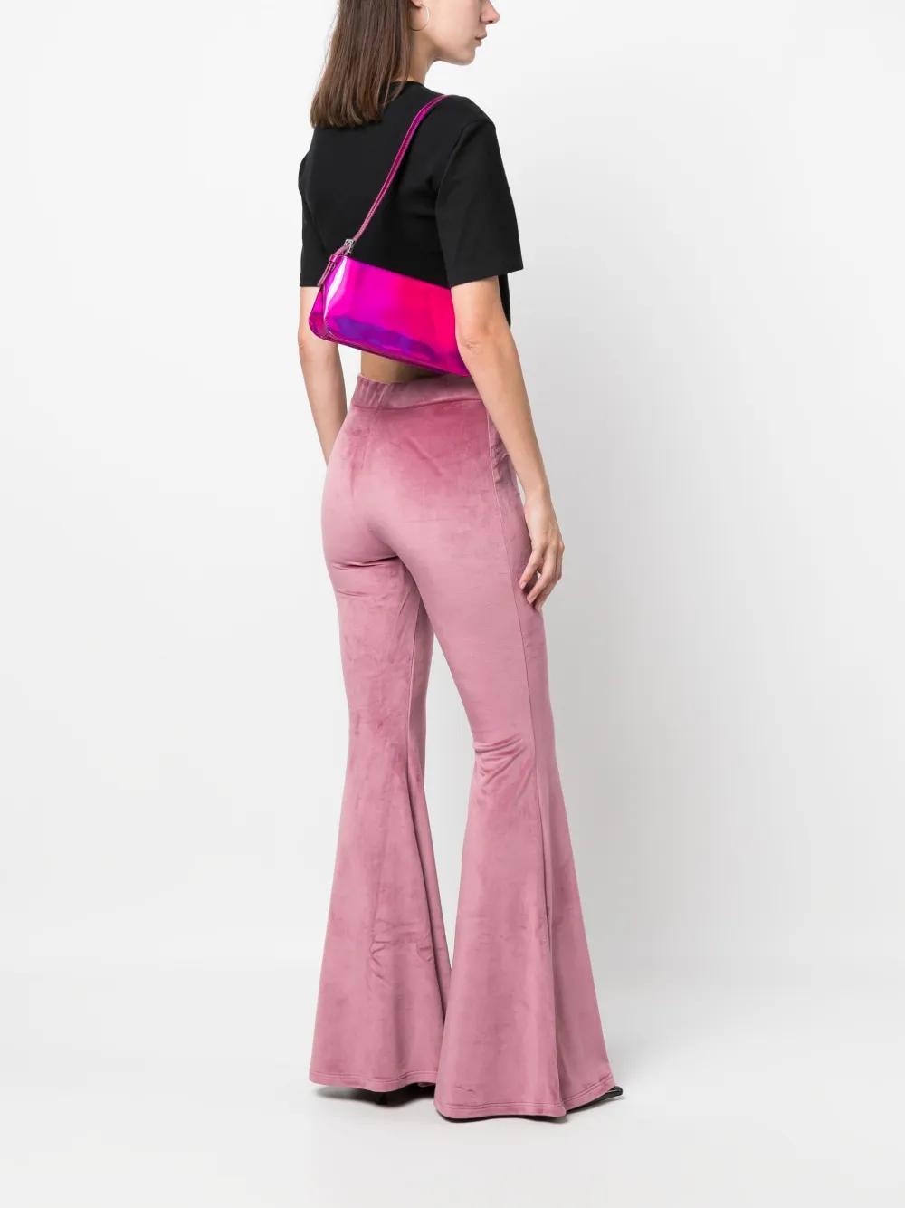 BY FAR Dulce Iridescent Shoulder Bag In Fuchsia Product Image