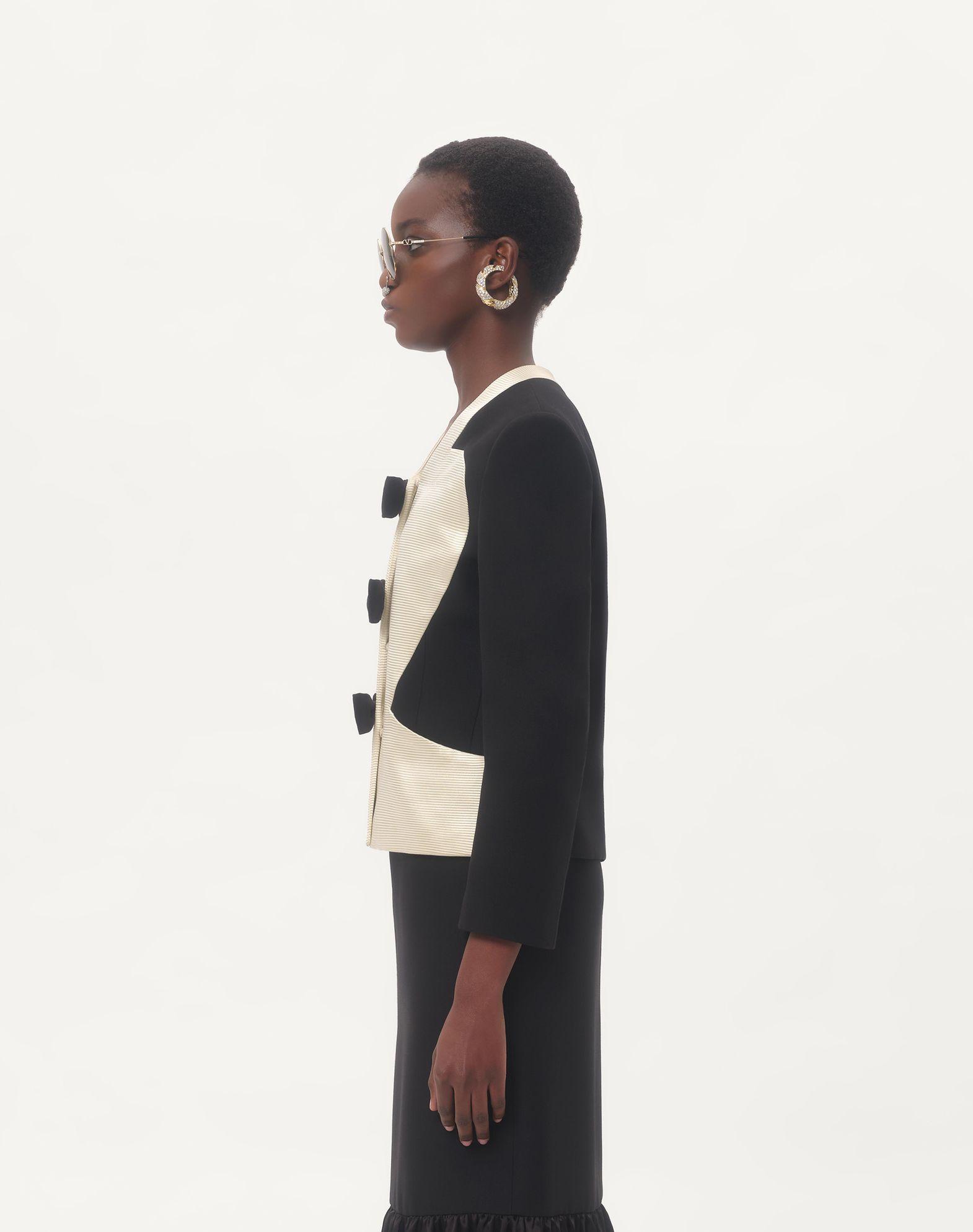 Crepe Couture Jacket With Bows Product Image