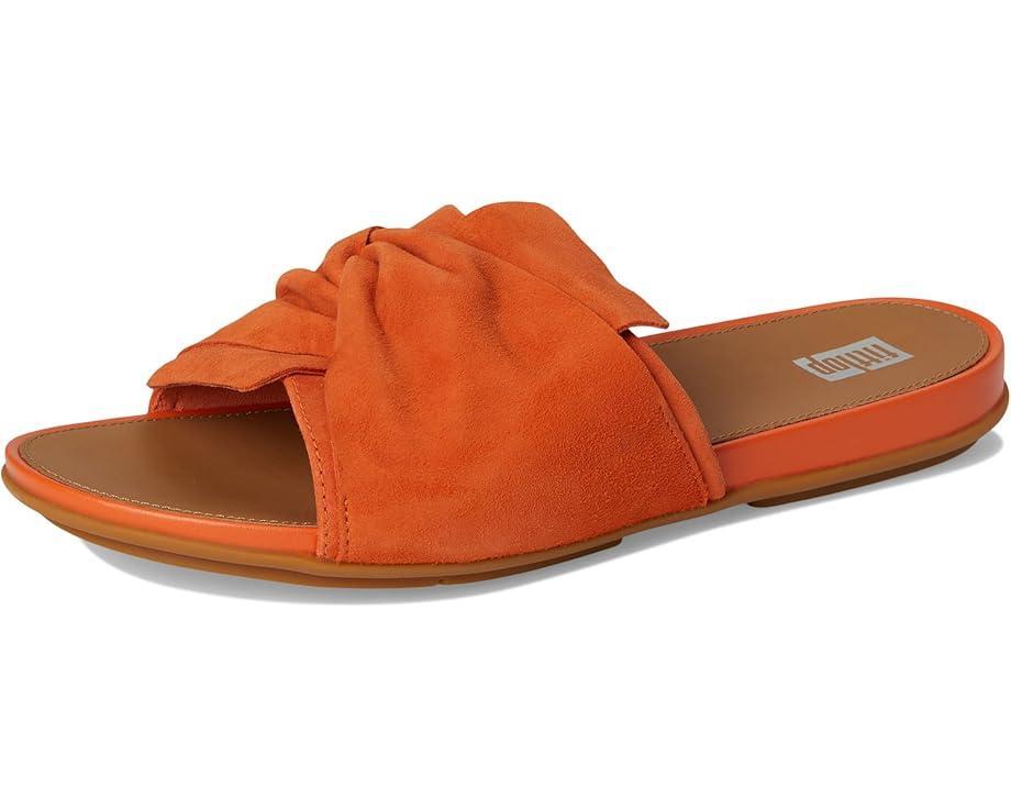 Gracie Crystal Maxi-Buckle Metallic-Leather Slides Product Image