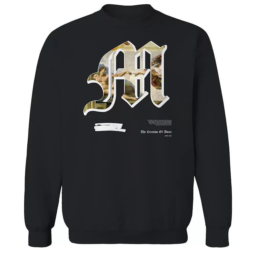 Men's apoh - Michelangelo M Graphic Sweatshirt, Size: Small, Black Product Image