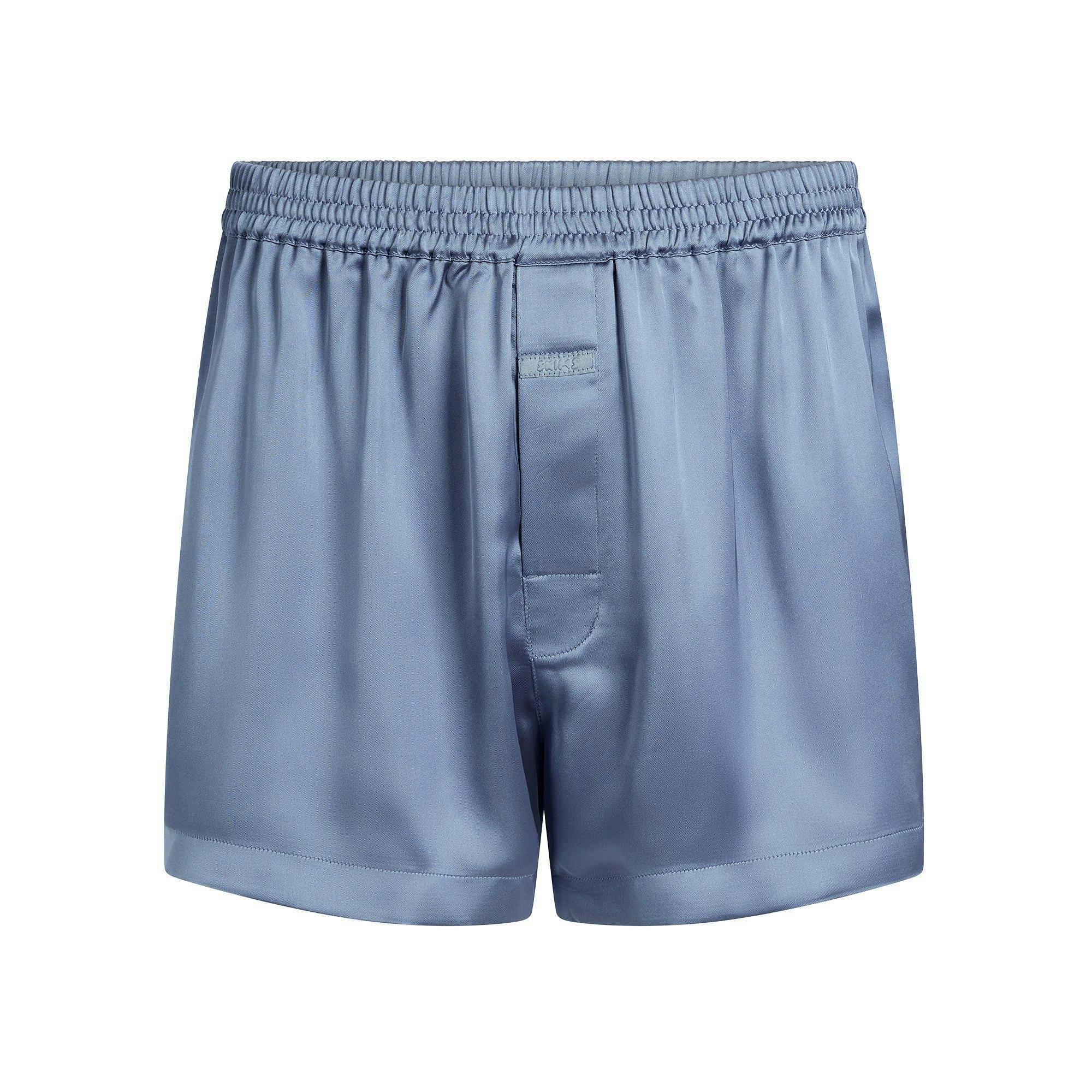 SATEEN SLEEP MENS 3" BOXER SHORT | SLATE Product Image