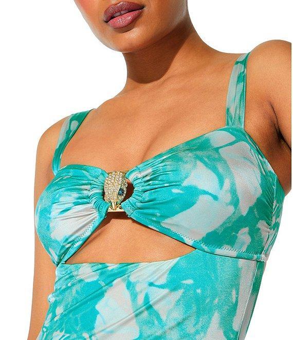 Kurt Geiger London Chelsea Sweetheart Neck Bandeau One Piece Swimsuit Product Image