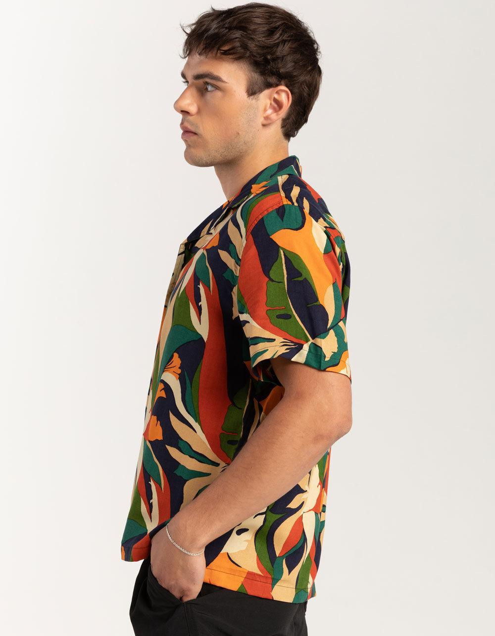 RSQ Mens Tropical Button Up Shirt Product Image