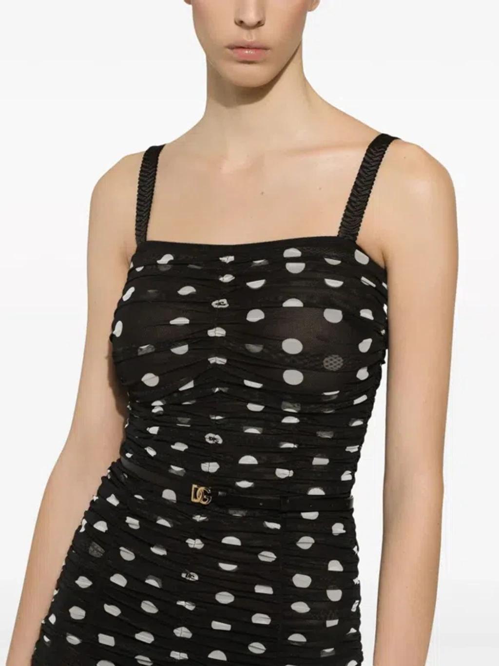 DOLCE & GABBANA Women Abito Mambo Italiano In Black Product Image