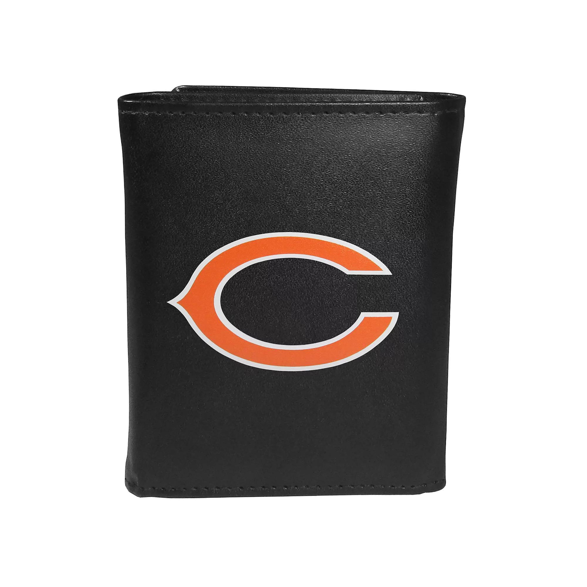 Men's Chicago Bears Logo Tri-Fold Wallet, Team Product Image