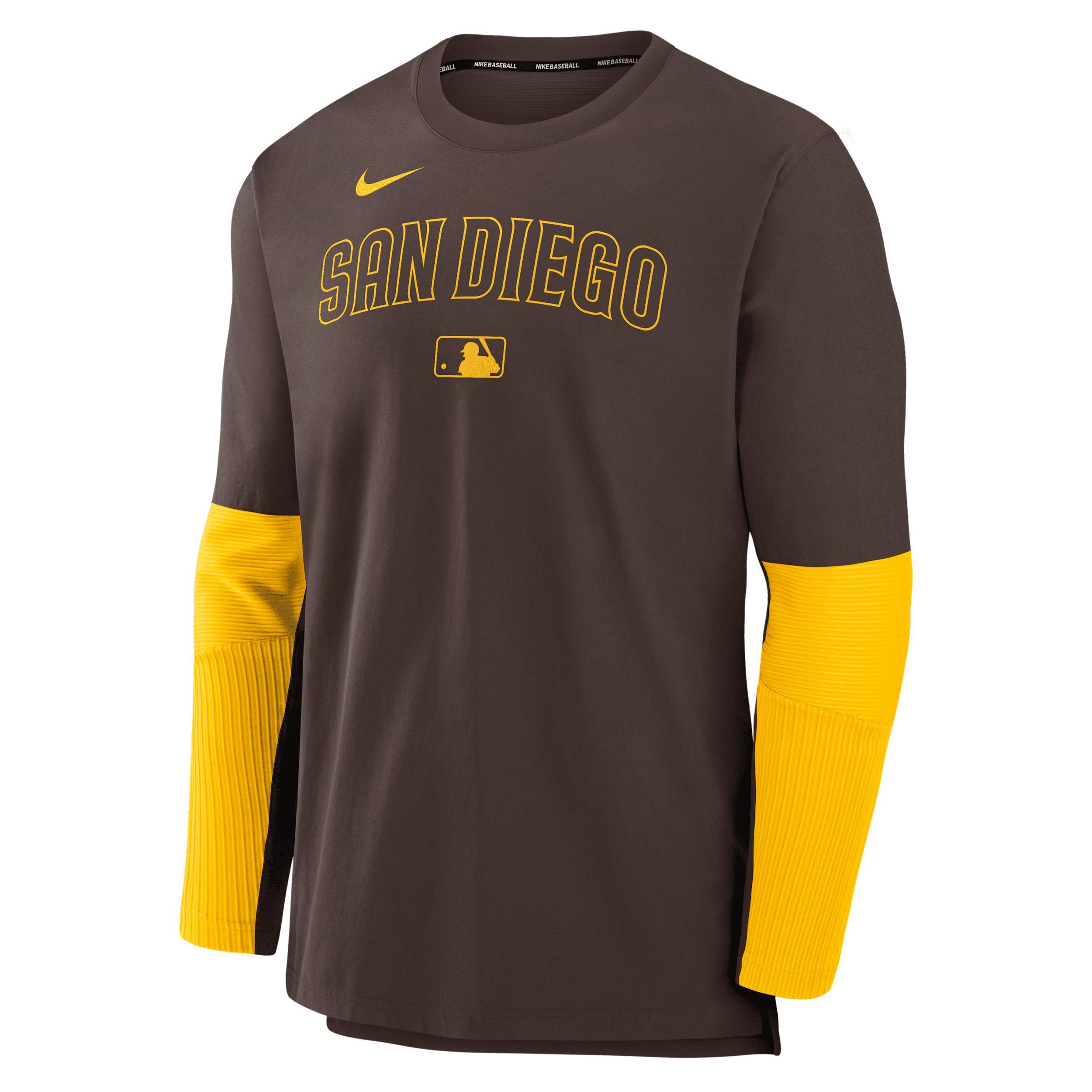 San Diego Padres Authentic Collection Player Nike Men's Dri-FIT MLB Pullover Jacket Product Image