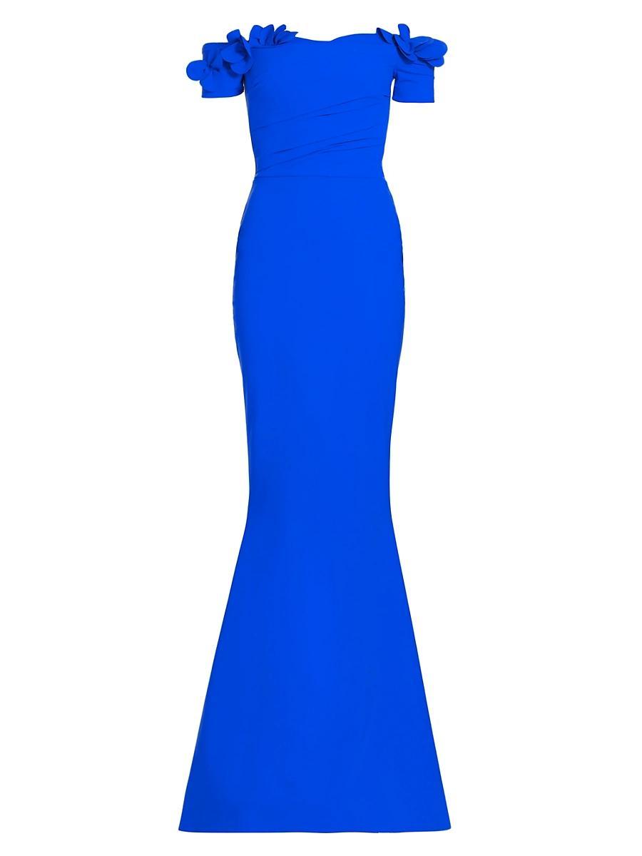 Womens Yiana Floral Appliqu Gown Product Image
