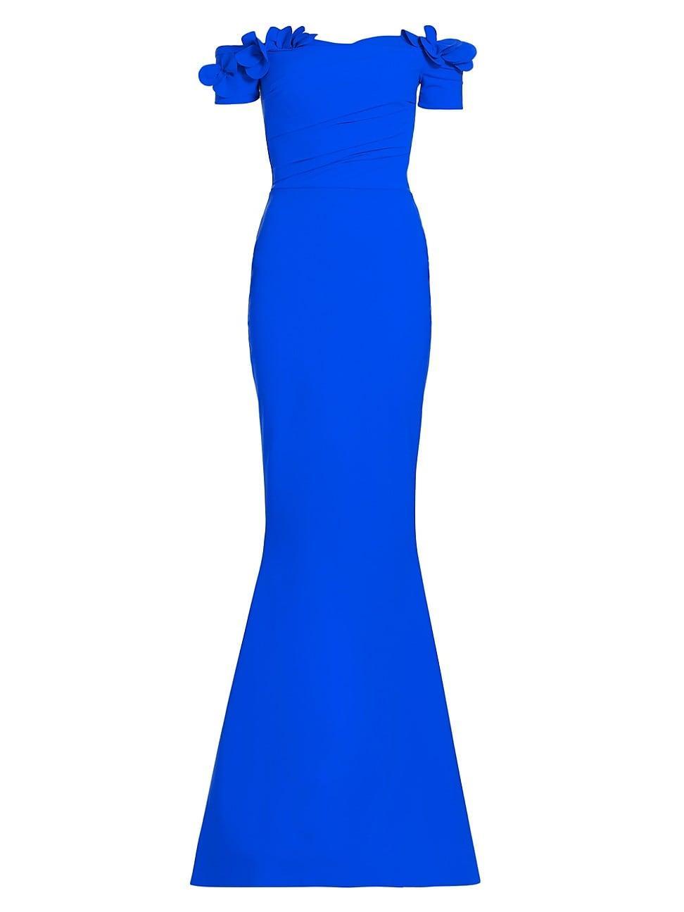 Womens Yiana Floral Appliqu Gown Product Image