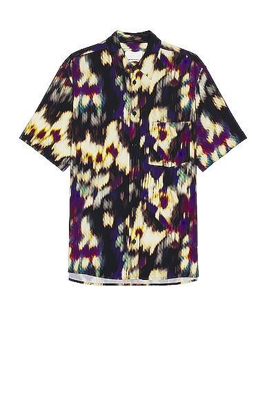 Isabel Marant Vabilio Watercolor Shirt in Purple Product Image