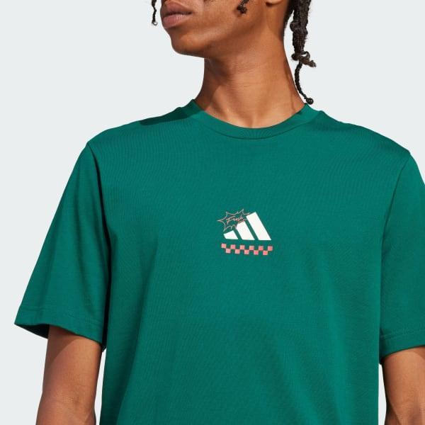 Men's adidas Lounge Pizza Graphic Sportswear Tee, Size: XL, Off White Product Image