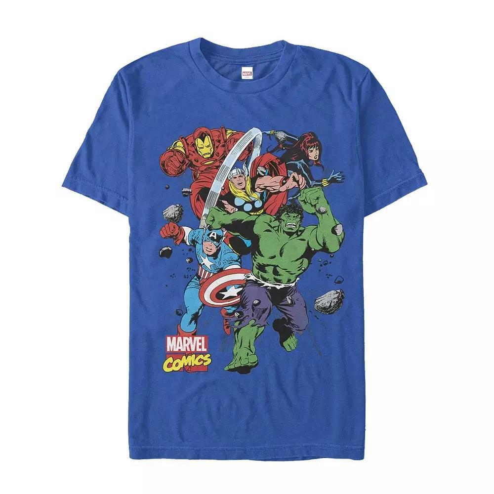 Men's Marvel Comics Hero Starters Tee, Size: Small, Royal Product Image