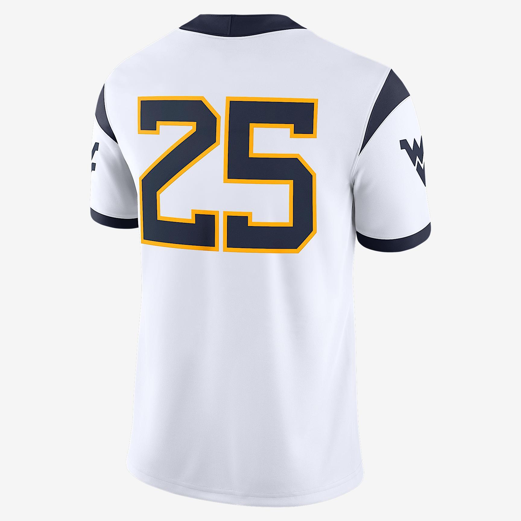 West Virginia Men’s Nike Dri-FIT College Game Jersey Product Image