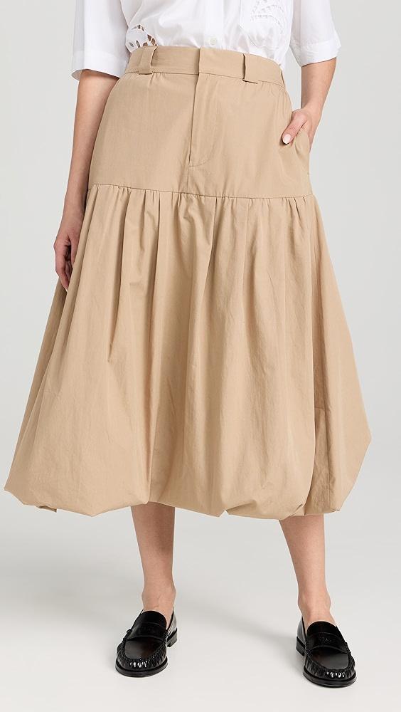 Sea Belle Stone Washed Chino Bubble Skirt | Shopbop Product Image