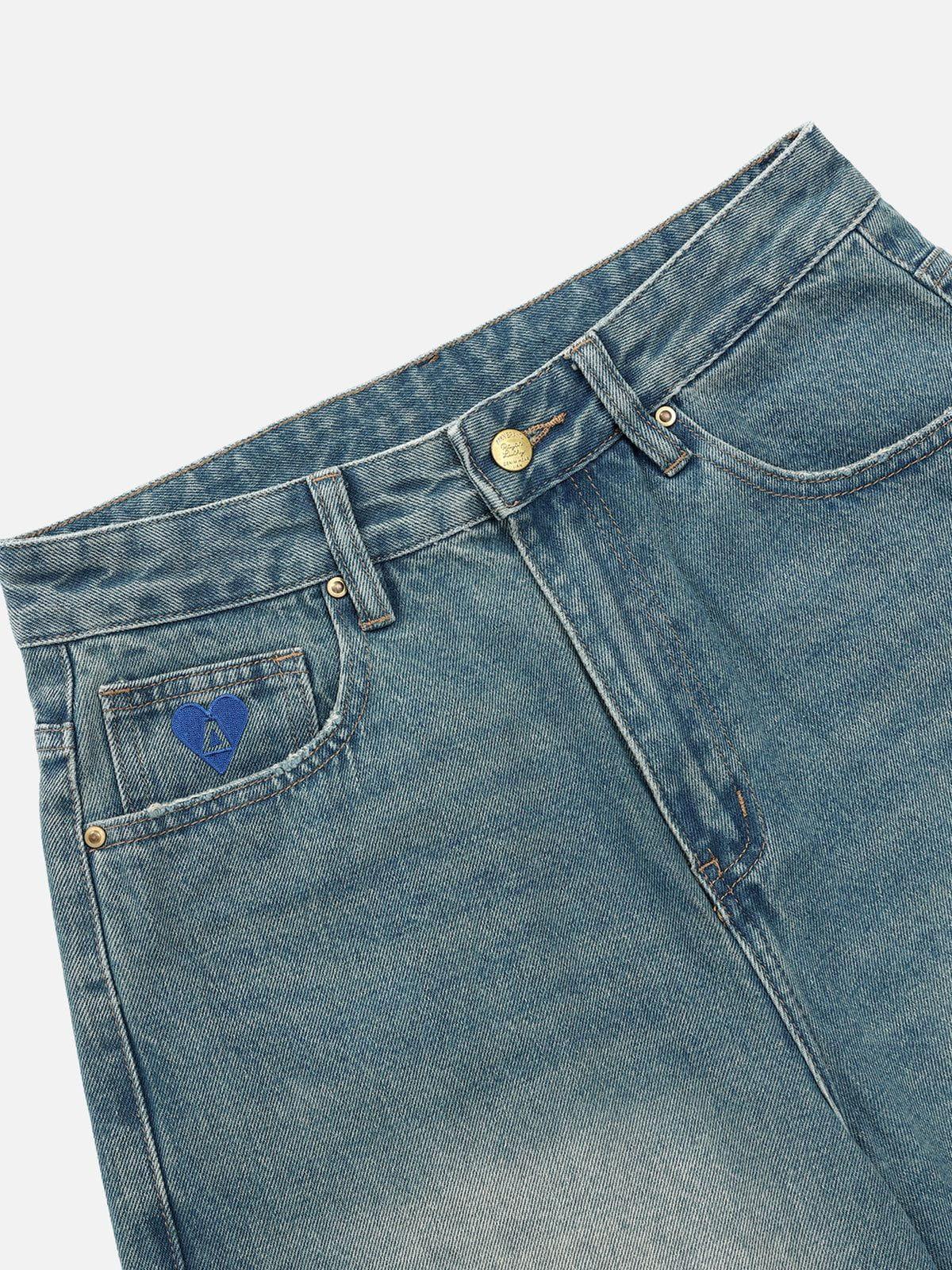 Aelfric Eden Wrinkle Distressed Baggy Jeans Product Image