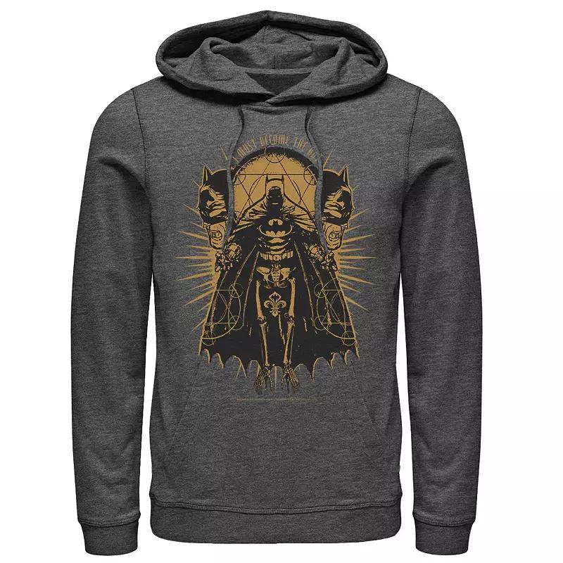 Mens Harry Potter Neither Can Live While The Other Survives Quote Hoodie Blue Product Image