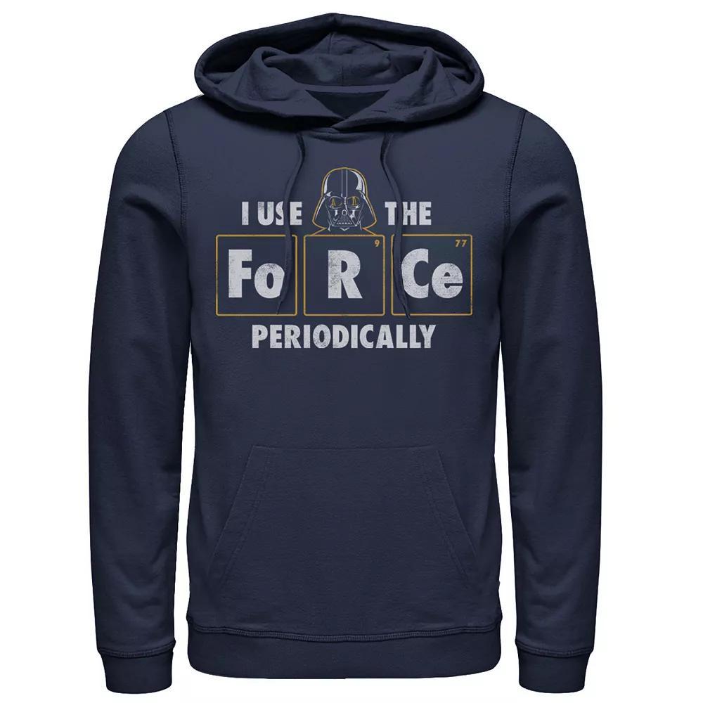 Men's Star Wars Vader Use Force Periodically Hoodie, Size: XL, Blue Product Image