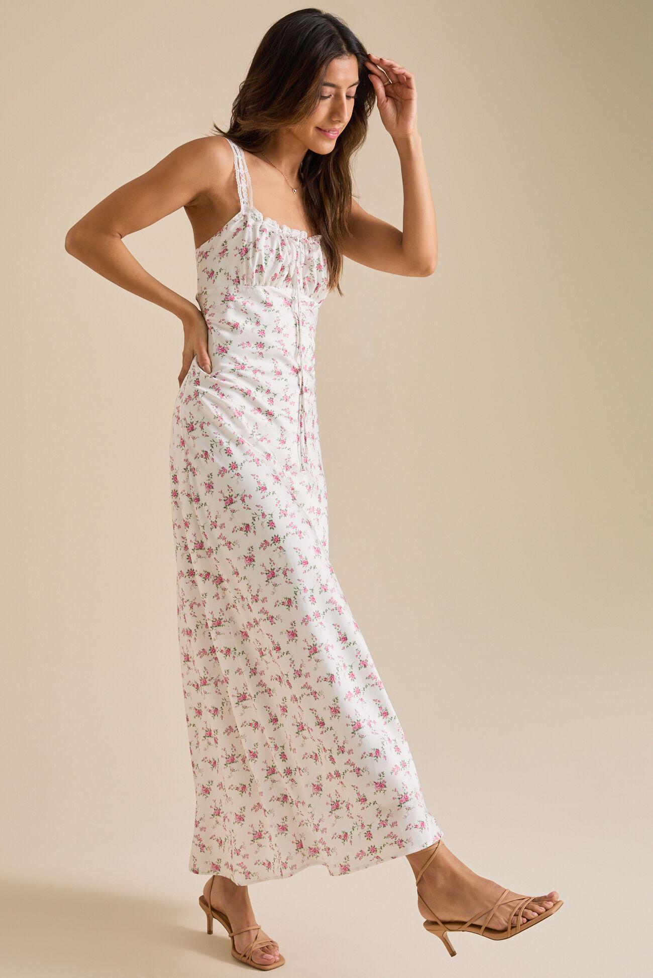 Kya Floral Midi Dress Product Image