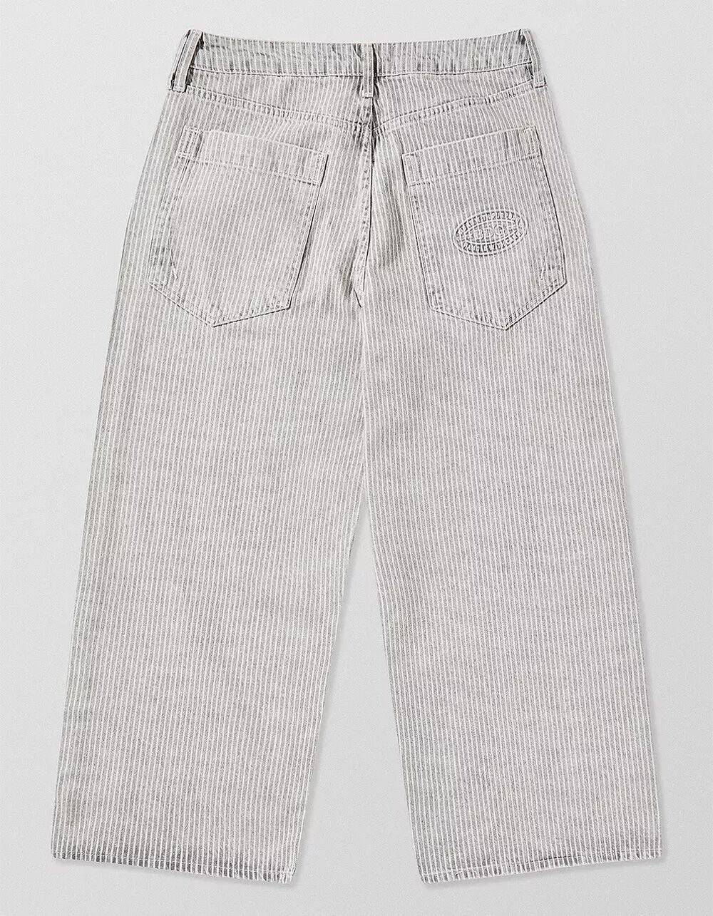 BDG Urban Outfitters Jaya Ticking Stripe Womens Low Rise Wide Leg Jeans Product Image