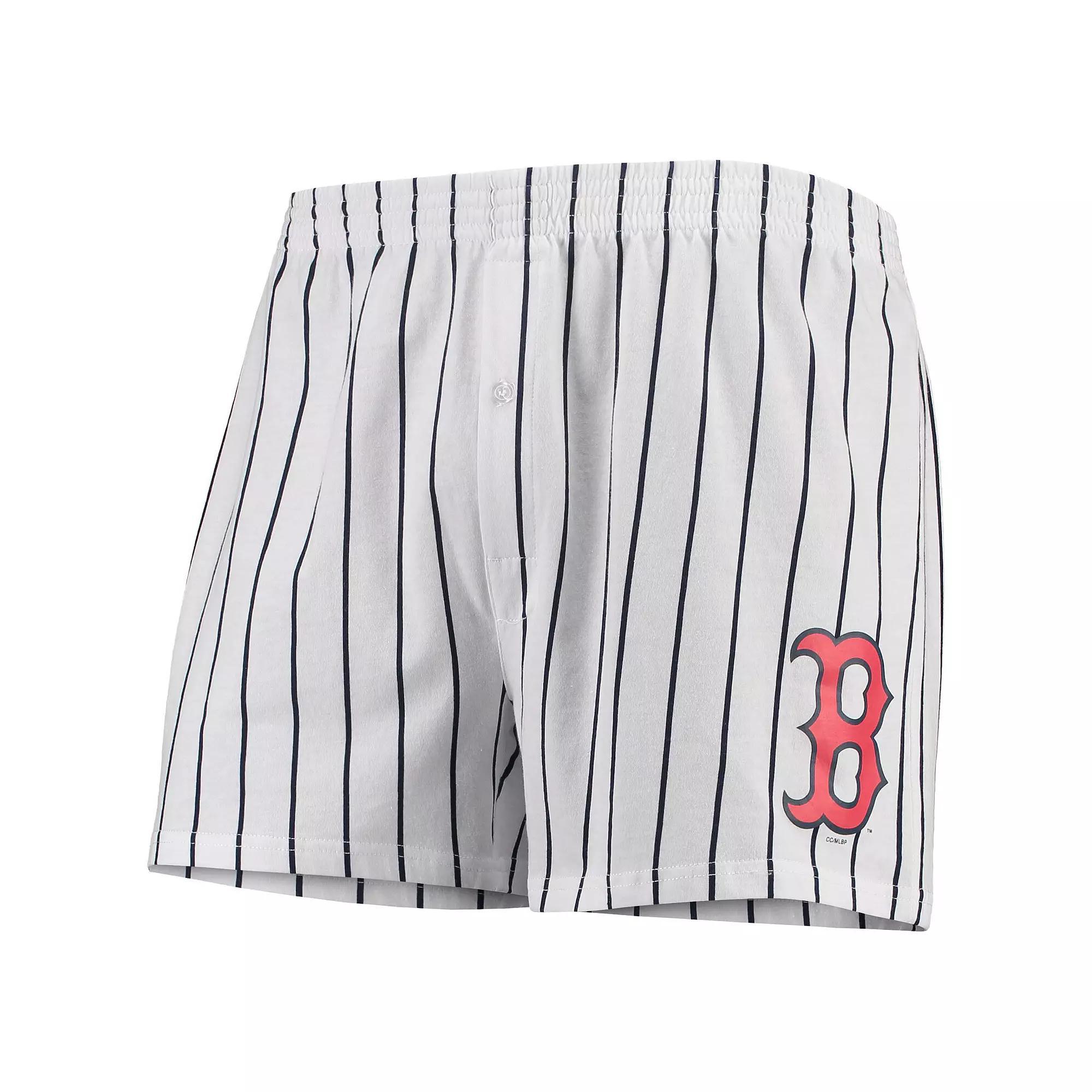 Men's Concepts Sport White Boston Red Sox Vigor Boxer Shorts, Size: 2XL Product Image
