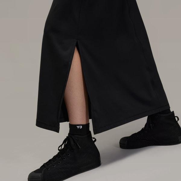 adidas Y-3 Fitted Neck Closure Dress Black 2XS Womens Product Image