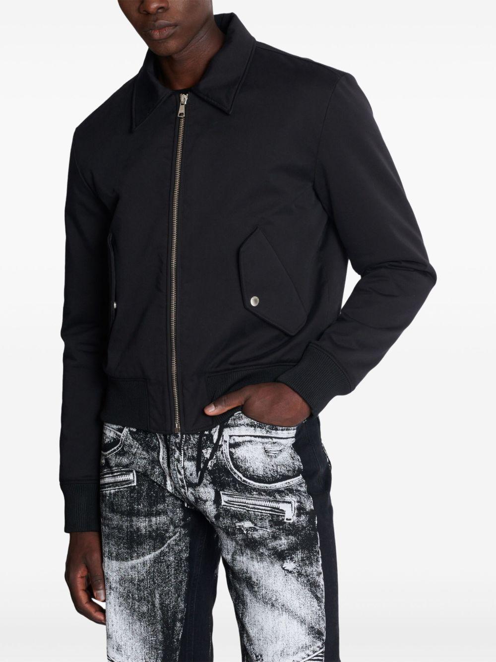 logo-embroidered bomber jacket Product Image