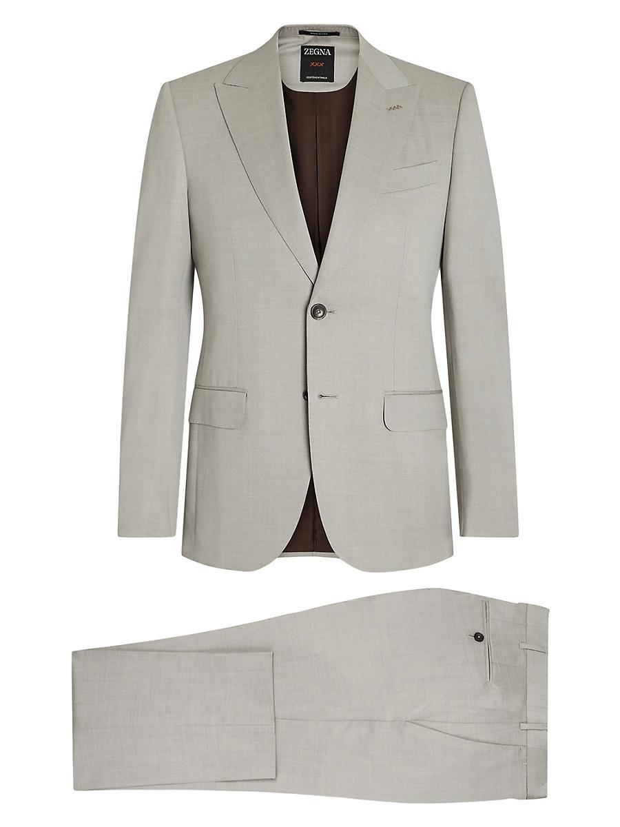 Mens Centoventimila Wool Suit Product Image