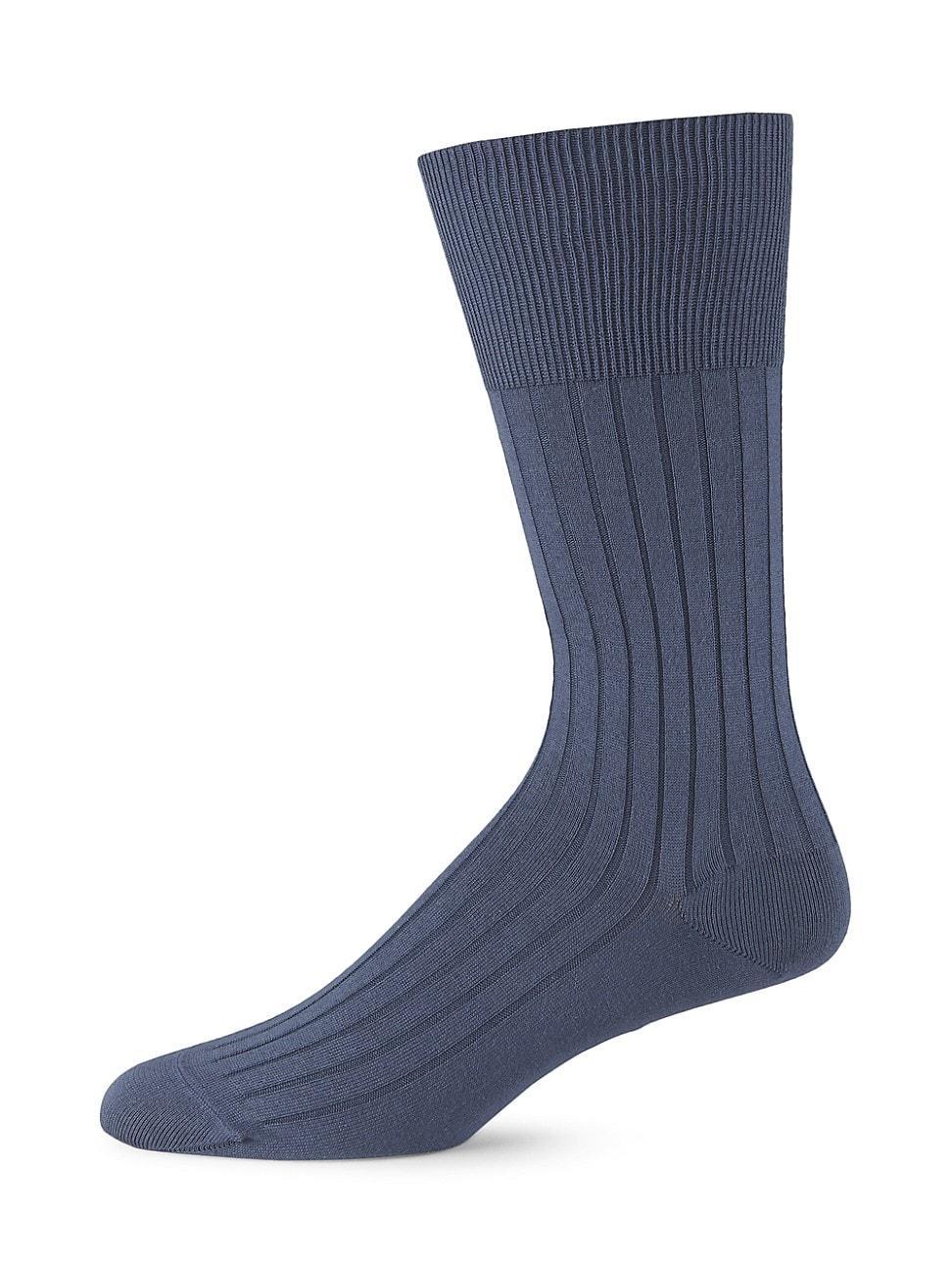 Rib-Knit Cotton Socks Product Image