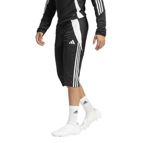 adidas Mens Tiro24 3/4 Pants - Black/White Product Image