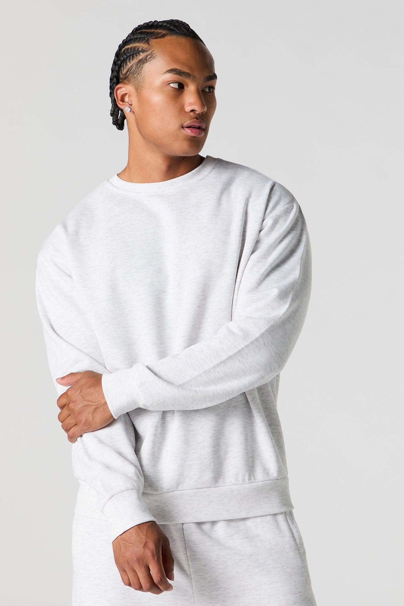 Solid Fleece Sweatshirt Male Product Image