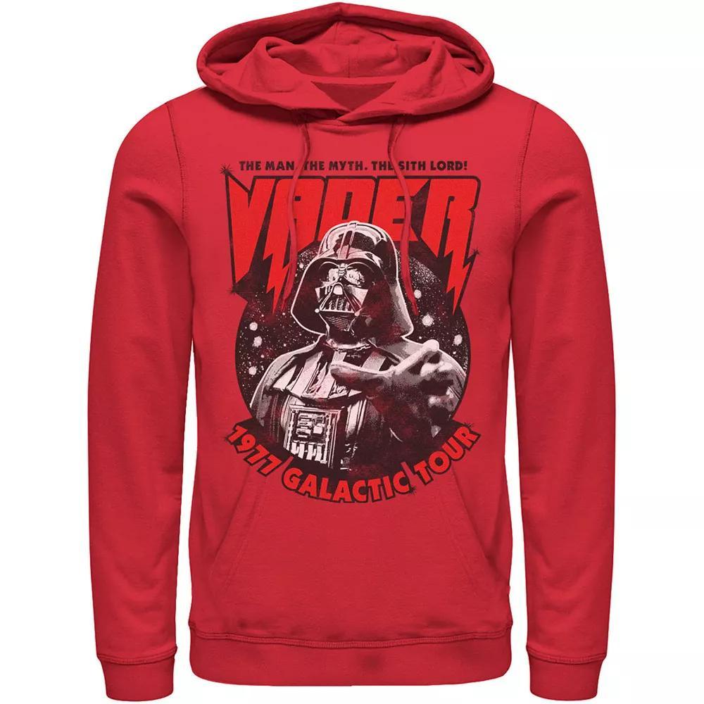 Men's Star Wars Vader 1977 Galactic Tour Metal Poster Hoodie, Size: Large, Black Product Image