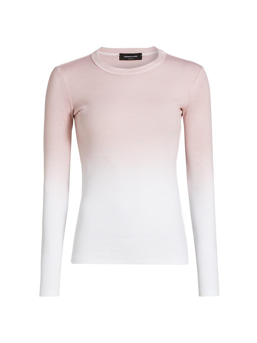 Womens Ombr Long-Sleeve T-Shirt Product Image