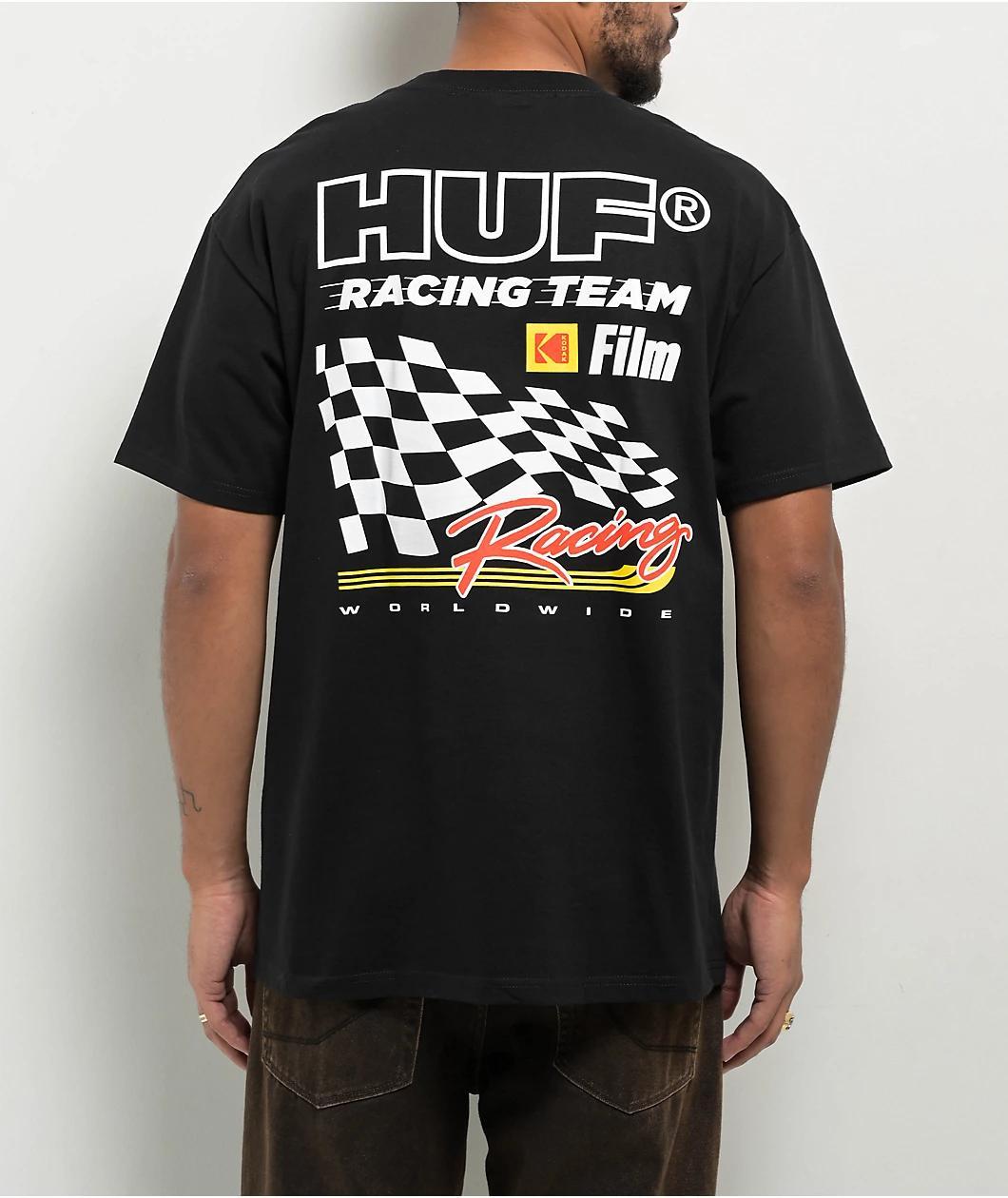HUF x Kodak Racing Photo Finish Black T-Shirt Product Image
