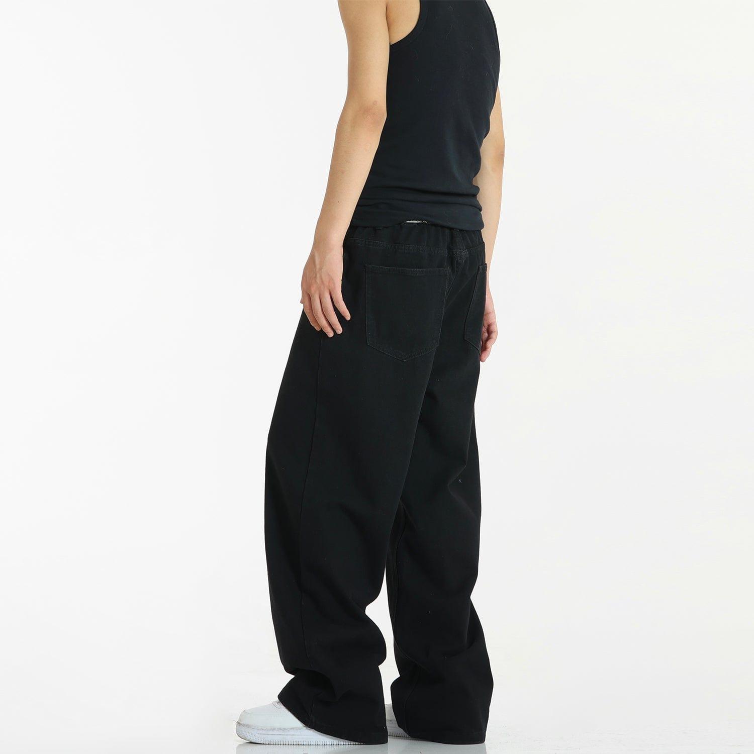 RT No. 9611 BLACK WIDE JEANS Product Image