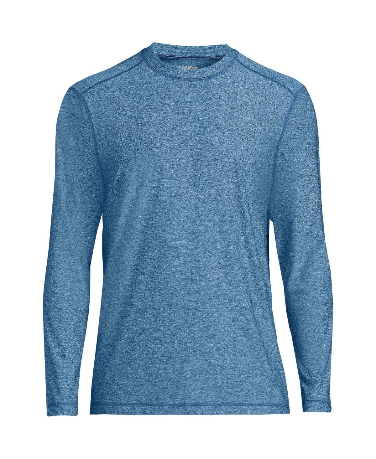 Big & Tall Lands' End SPF Long Sleeve Tee, Men's, Size: Medium Tall, Deep  Blue Product Image