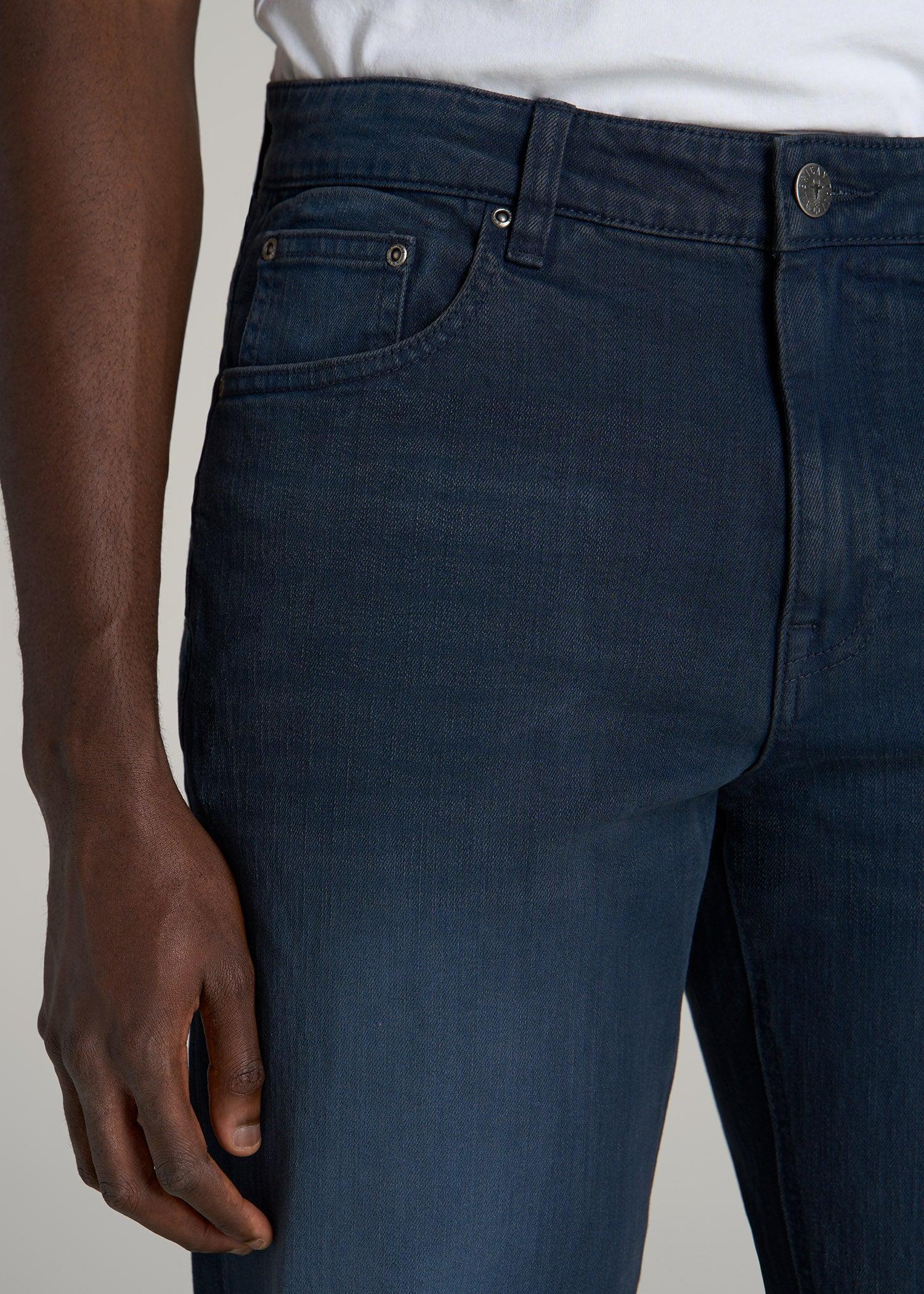 J1 STRAIGHT LEG Jeans for Tall Men in Faded Blue Black Product Image
