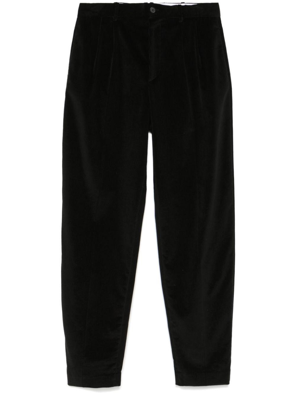 THE ROW Kaol Cotton Tapered Pants In Black Product Image