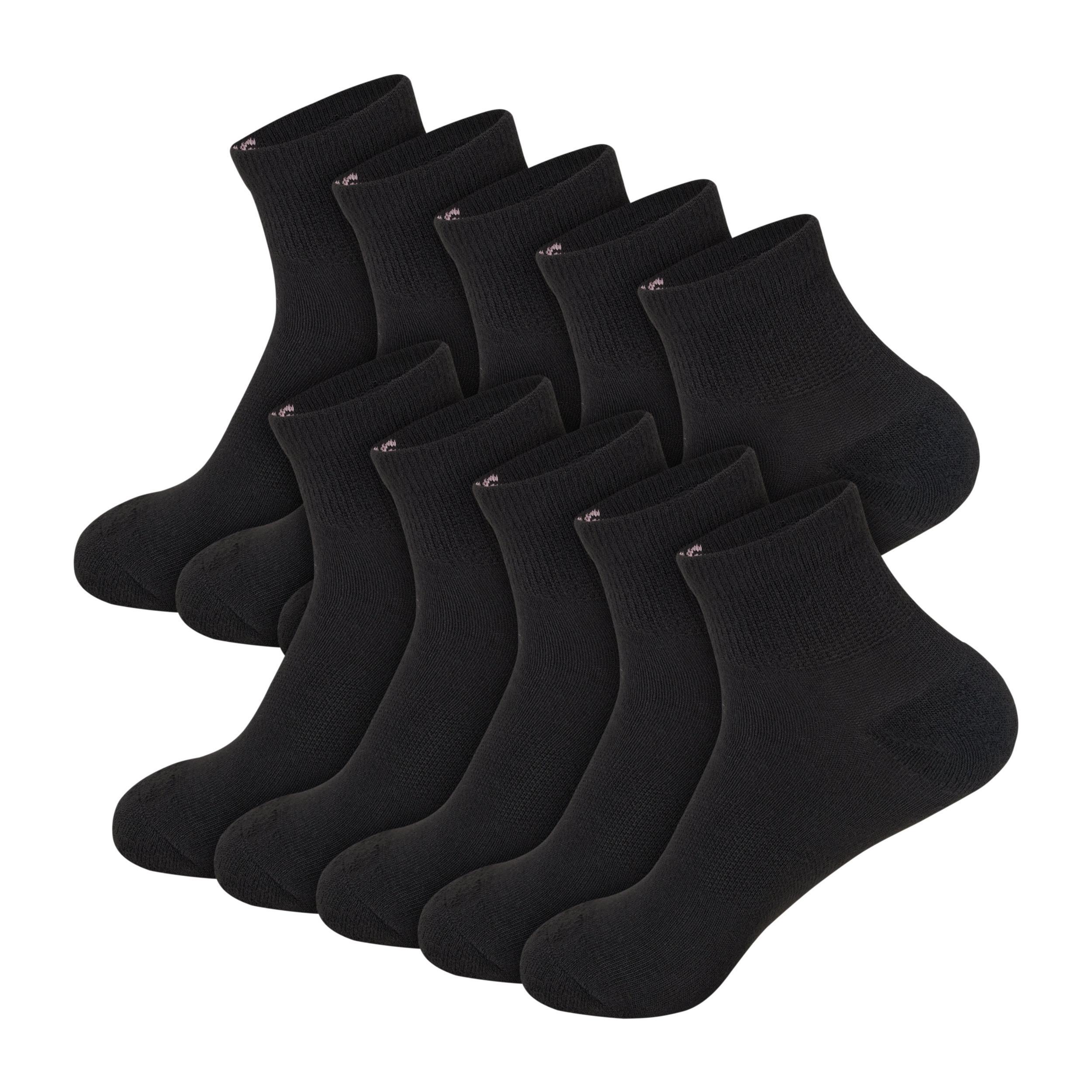 Hanes Moves X-Temp Womens Ankle Socks, 10-Pairs, Shoe Sizes 8-12 White Product Image