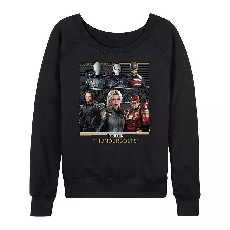 Women's Christmas Trees French Terry Long Sleeve Tee, Size: XXL, Black Product Image