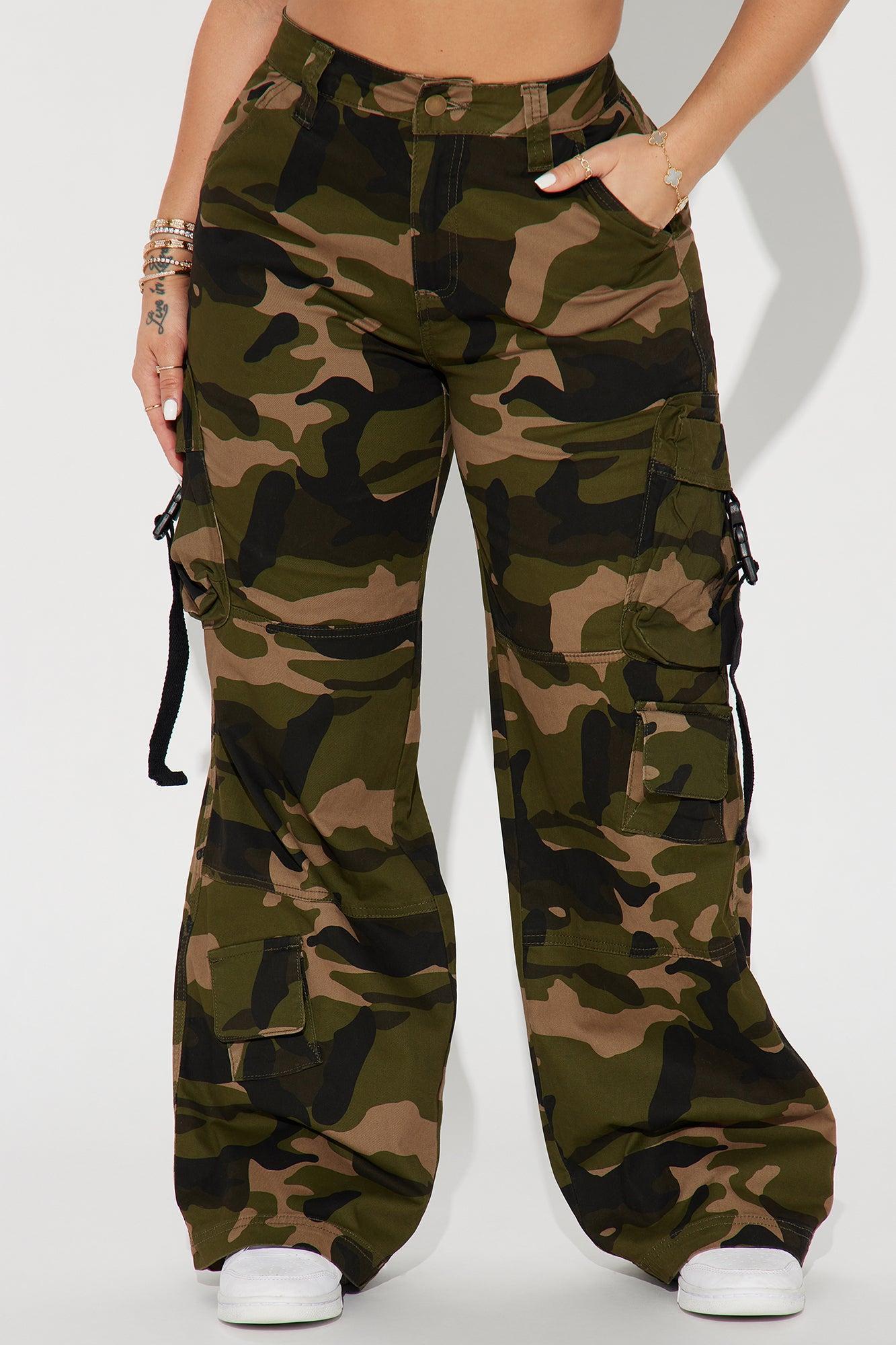 What Everybody Wants Camo Cargo Pant - Olive/combo Product Image