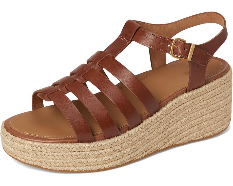 Women's FitFlop PLATFFORMS Espadrille Leather Fisherman Wedge Sandals Product Image