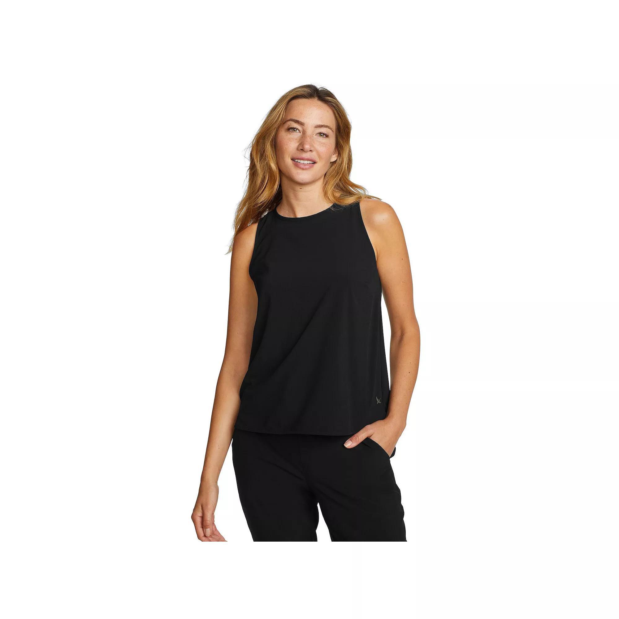 Petite Eddie Bauer Departure Crew Neck Tank Top, Women's, Size: XL, Black Product Image