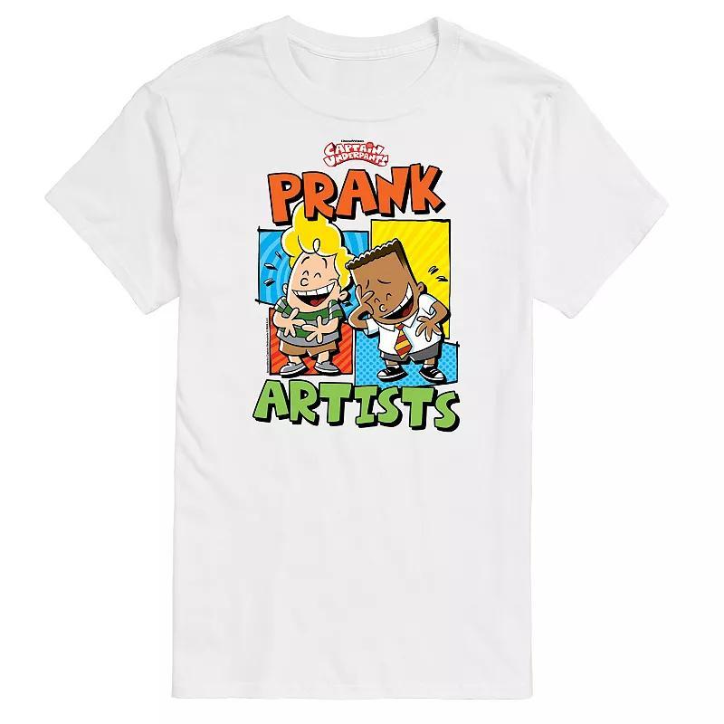 Mens Captain Underpants Prank Artists Graphic Tee Product Image