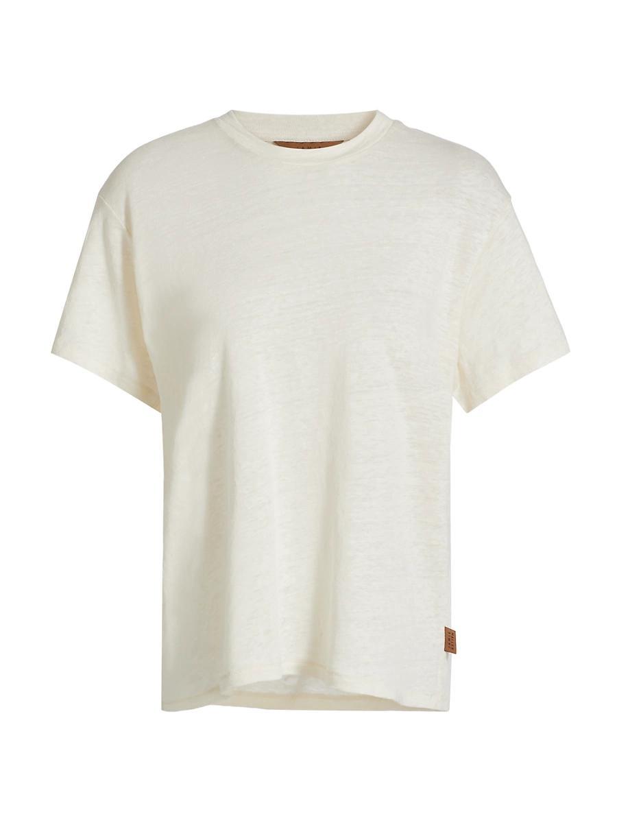 Womens Chameleon Linen Jersey Crewneck T-Shirt Product Image