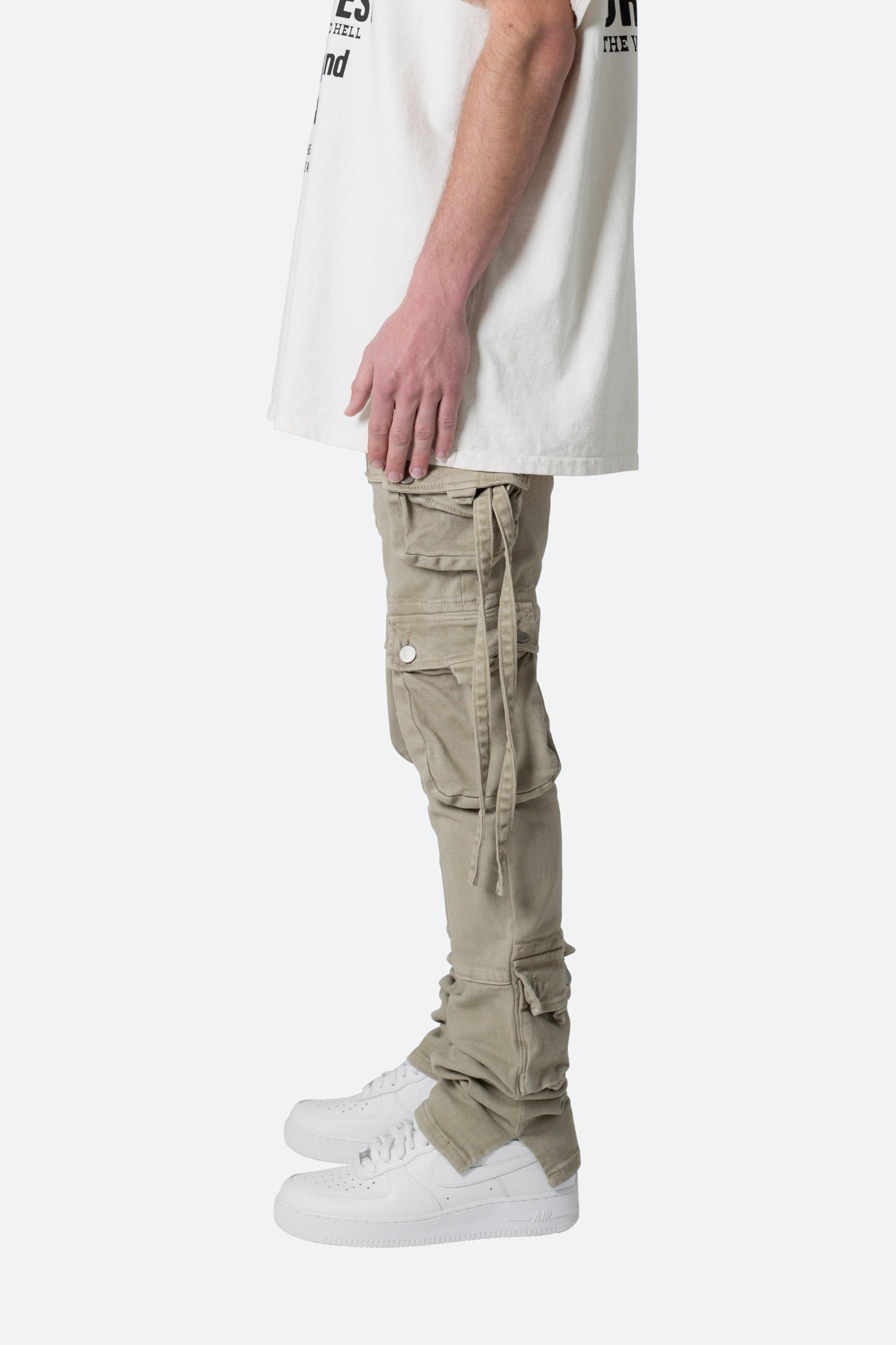 D152 Cargo Straight Denim - Brown Product Image