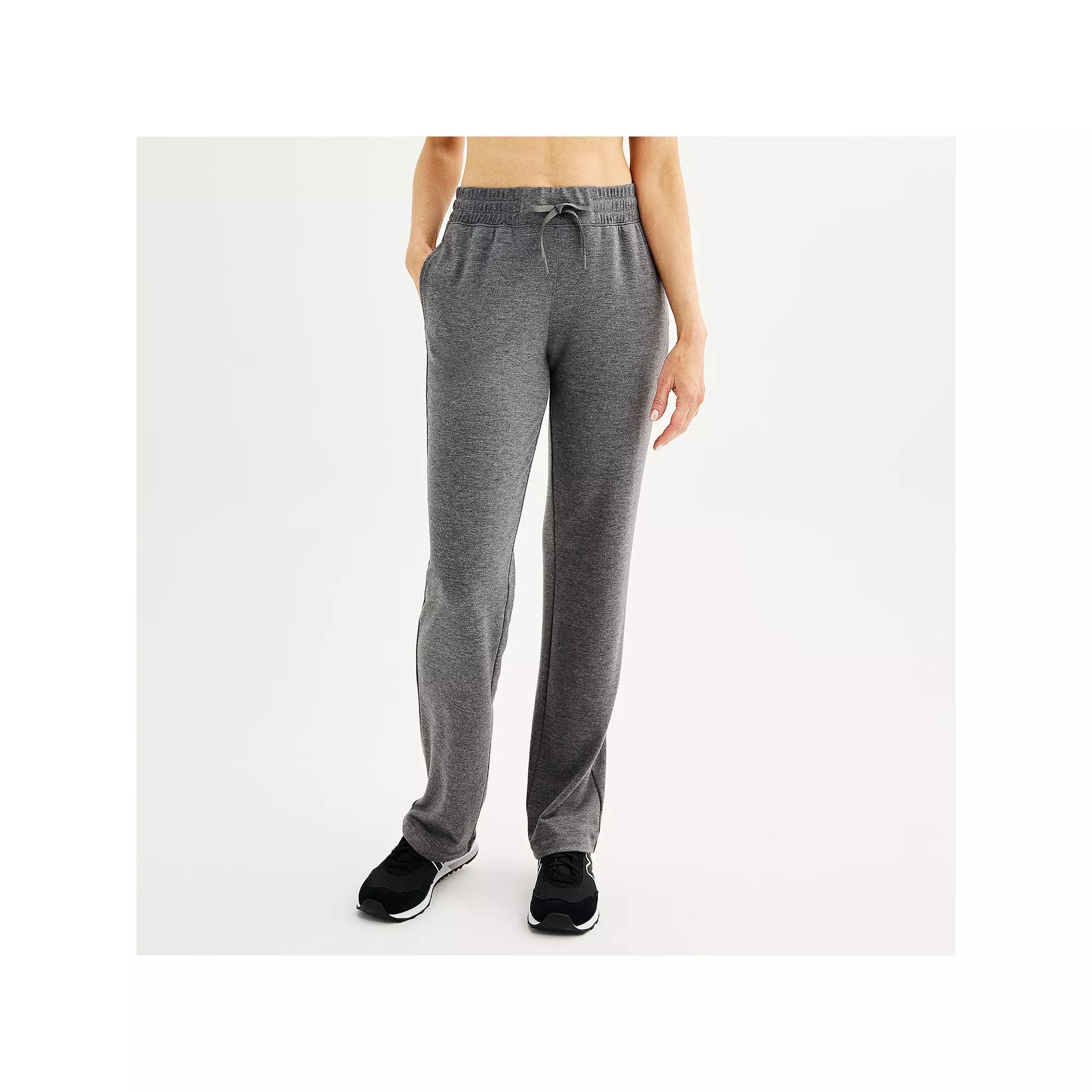 Women's Tek Gear® French Terry Open Hem Pant, Size: XXL, Grey Gray Product Image