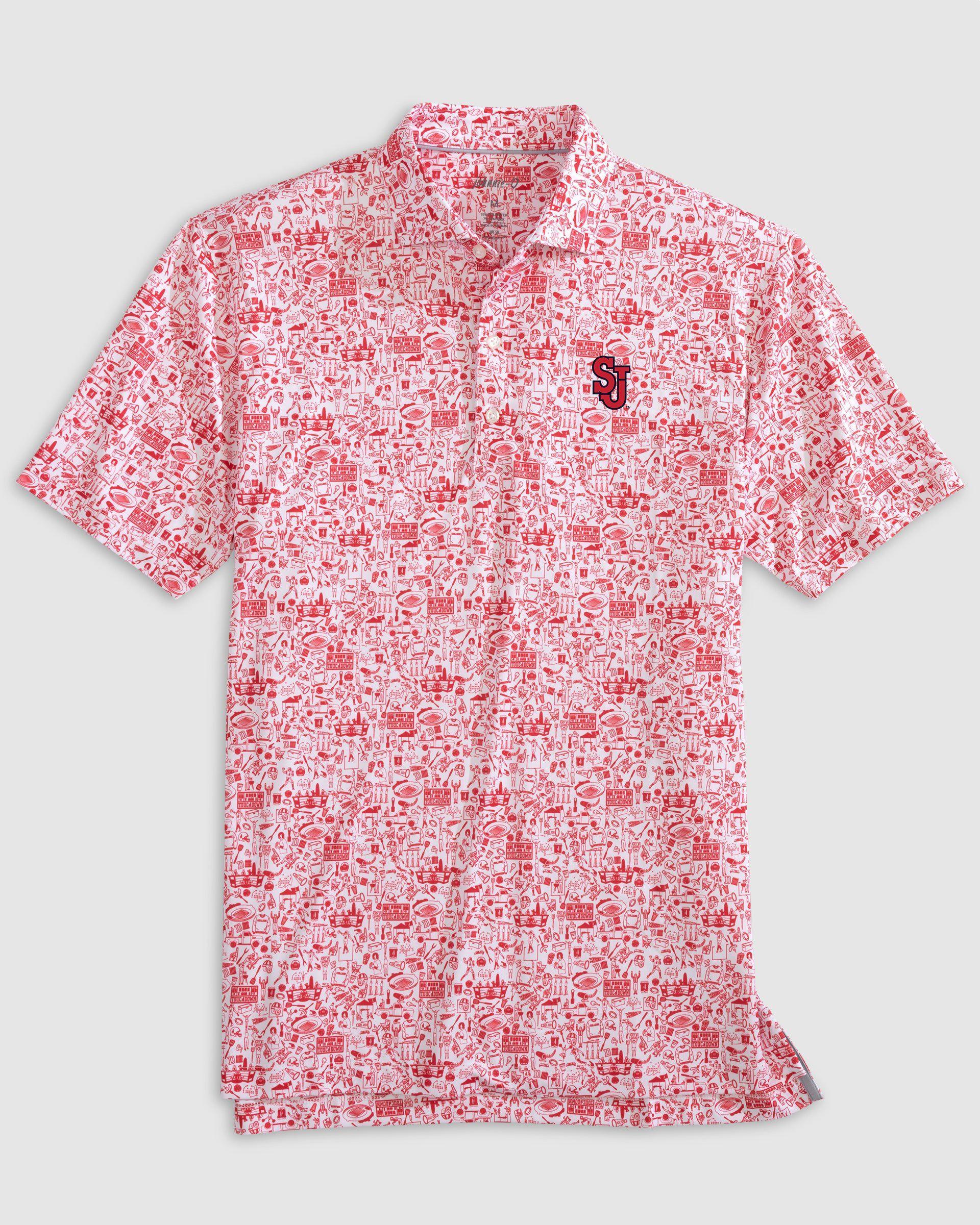 johnnie-O Ole Miss Tailgater 2.0 Printed Jersey Performance Polo - Stacked Logo Product Image