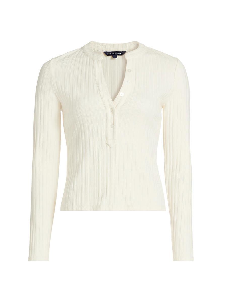 Womens Jocelyn Ribbed Stretch Cotton Top Product Image